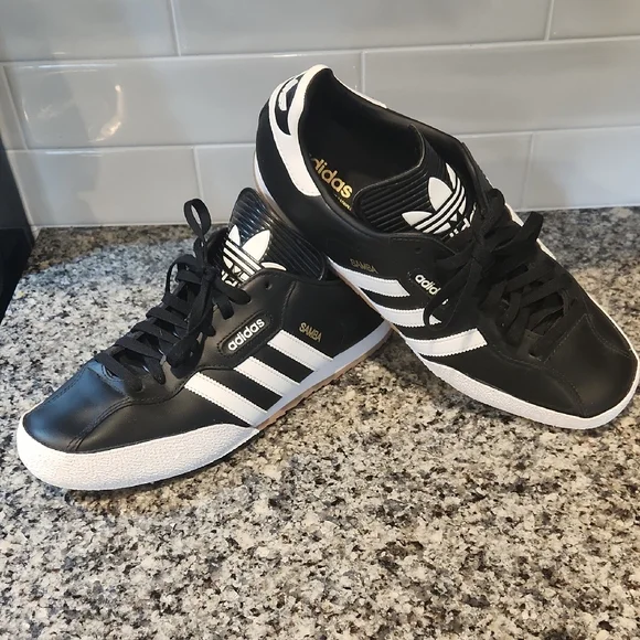 adidas Samba Super Shoes / Black & White - Picture 3 of 10
